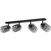 Plafonnier Eglo-Leuchten CONSACA Noir, 4 lumières