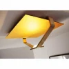 Plafonnier Elesi Luce LED Or, 1 lumière