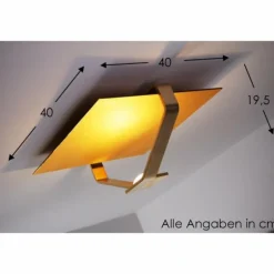 Plafonnier Elesi Luce LED Or, 1 lumière