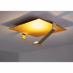 Plafonnier Elesi Luce LED Or, 1 lumière