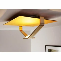 Plafonnier Elesi Luce LED Or, 1 lumière
