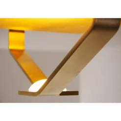 Plafonnier Elesi Luce LED Or, 1 lumière