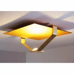 Plafonnier Elesi Luce LED Or, 1 lumière