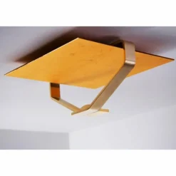 Plafonnier Elesi Luce LED Or, 1 lumière