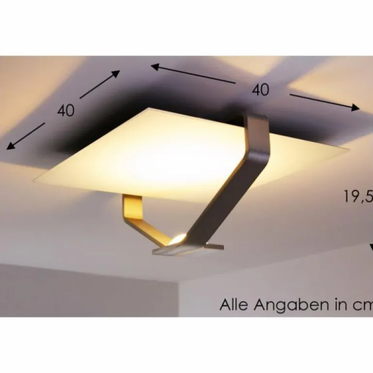 Plafonnier Elesi Luce LED Argenté, 1 lumière