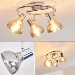 Plafonnier Esberg Chrome, 3 lumières