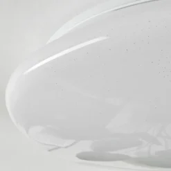 Plafonnier Esgos LED Blanc, 1 lumière, Télécommandes