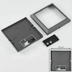 plafonnier extérieur Alkmaar LED Anthracite, 1 lumière