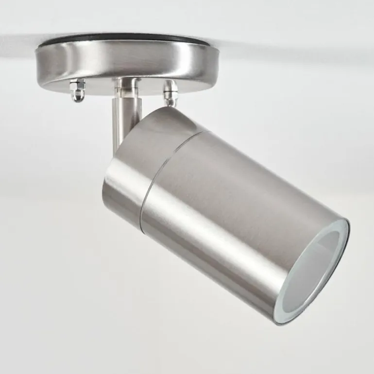 plafonnier extérieur Bessiebelle Acier inoxydable, Blanc, 1 lumière