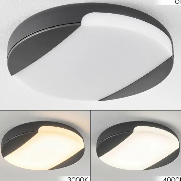 plafonnier extérieur Joserand LED Anthracite, 1 lumière
