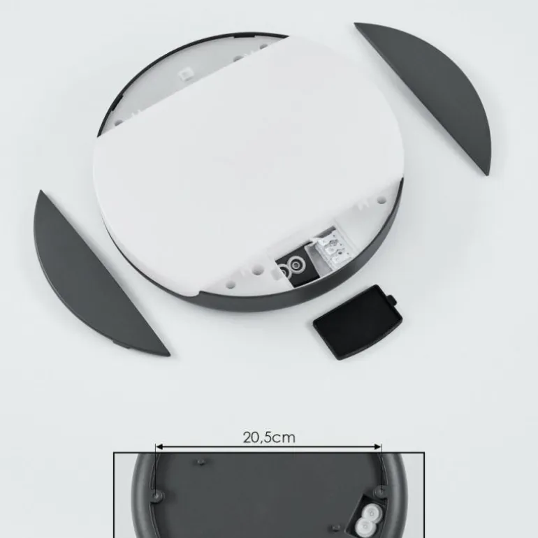 plafonnier extérieur Joserand LED Anthracite, 1 lumière