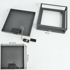 plafonnier extérieur Nonza LED Anthracite, 1 lumière