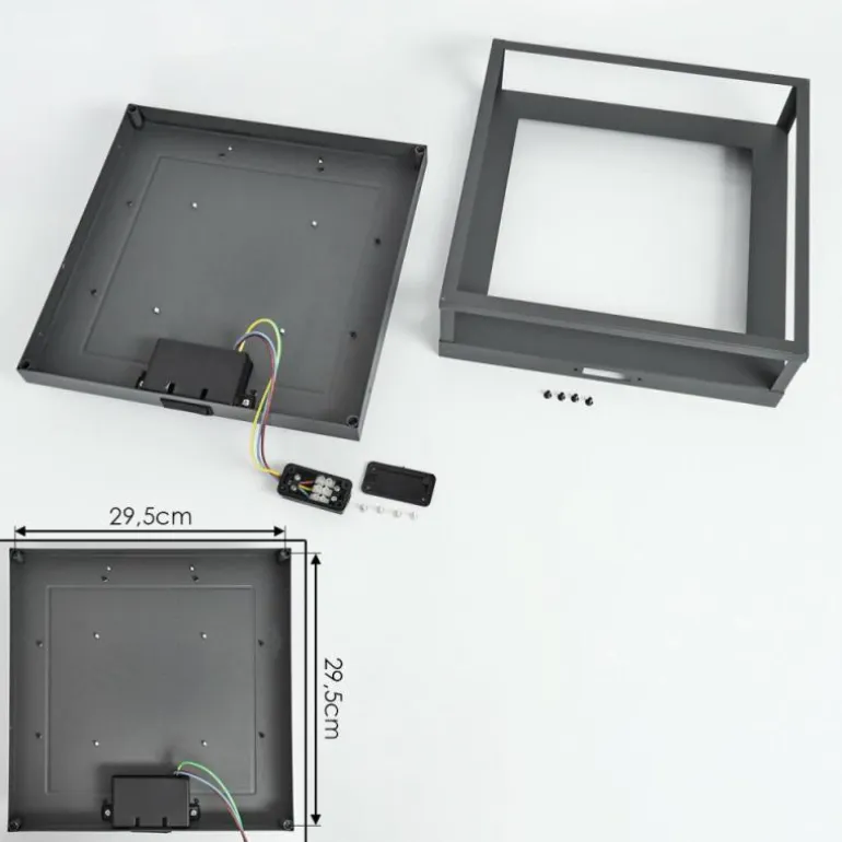 plafonnier extérieur Nonza LED Anthracite, 1 lumière