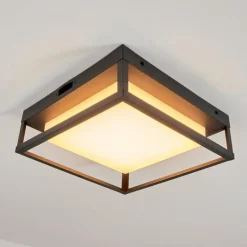 plafonnier extérieur Nonza LED Anthracite, 1 lumière