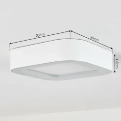 plafonnier extérieur Paleroo LED Blanc, 1 lumière