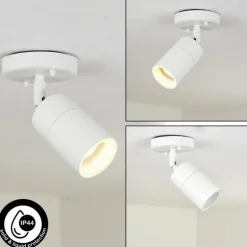 plafonnier extérieur Aketohoin LED Blanc, 1 lumière