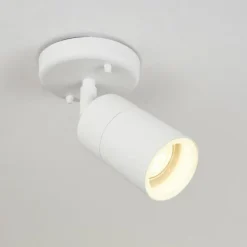 plafonnier extérieur Aketohoin LED Blanc, 1 lumière