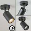 plafonnier extérieur Corneda Noir, 1 lumière