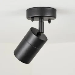 plafonnier extérieur Corneda Noir, 1 lumière
