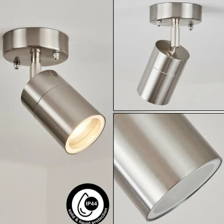 plafonnier extérieur Corneda Acier inoxydable, 1 lumière