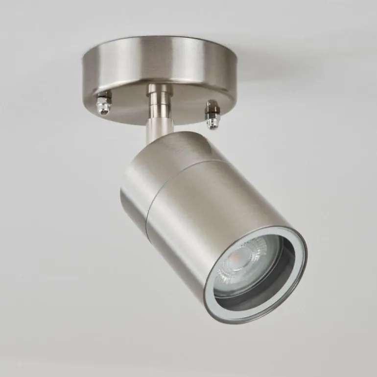 plafonnier extérieur Corneda Acier inoxydable, 1 lumière