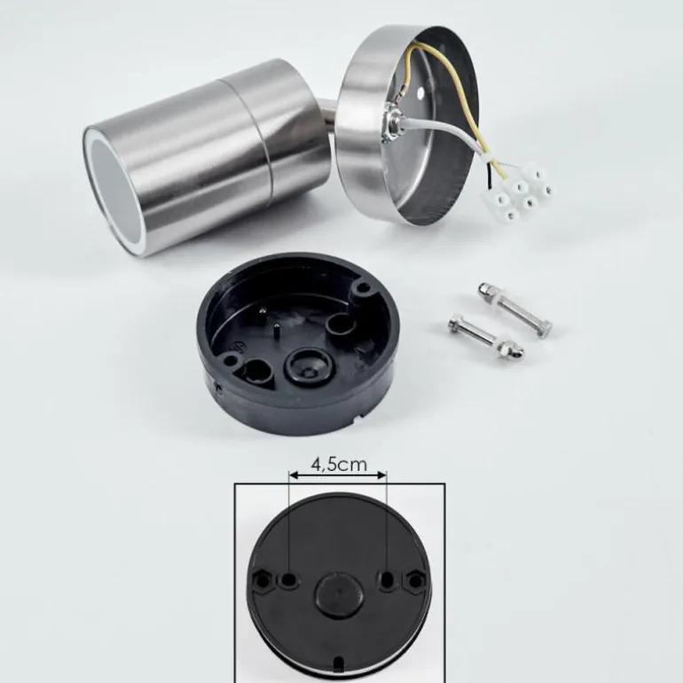plafonnier extérieur Corneda Acier inoxydable, 1 lumière