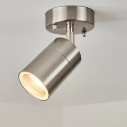 plafonnier extérieur Corneda Acier inoxydable, 1 lumière
