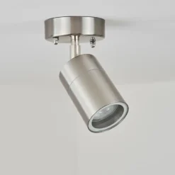 plafonnier extérieur Corneda Acier inoxydable, 1 lumière