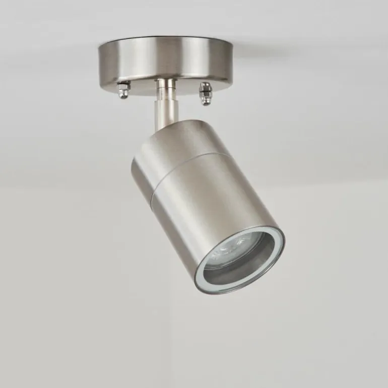 plafonnier extérieur Corneda Acier inoxydable, 1 lumière