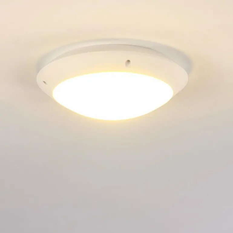 plafonnier extérieur Grafton Blanc, 1 lumière