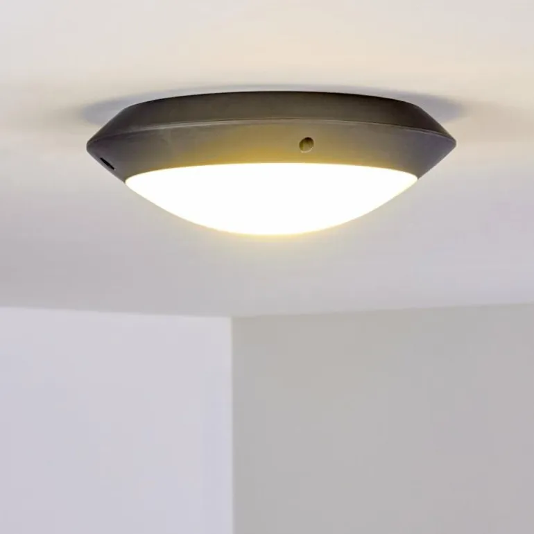 plafonnier extérieur Grafton Anthracite, 1 lumière