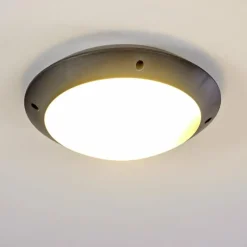 plafonnier extérieur Grafton Anthracite, 1 lumière