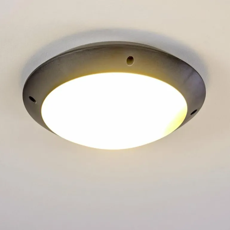 plafonnier extérieur Grafton Anthracite, 1 lumière