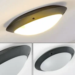plafonnier extérieur Grafton Anthracite, 2 lumières