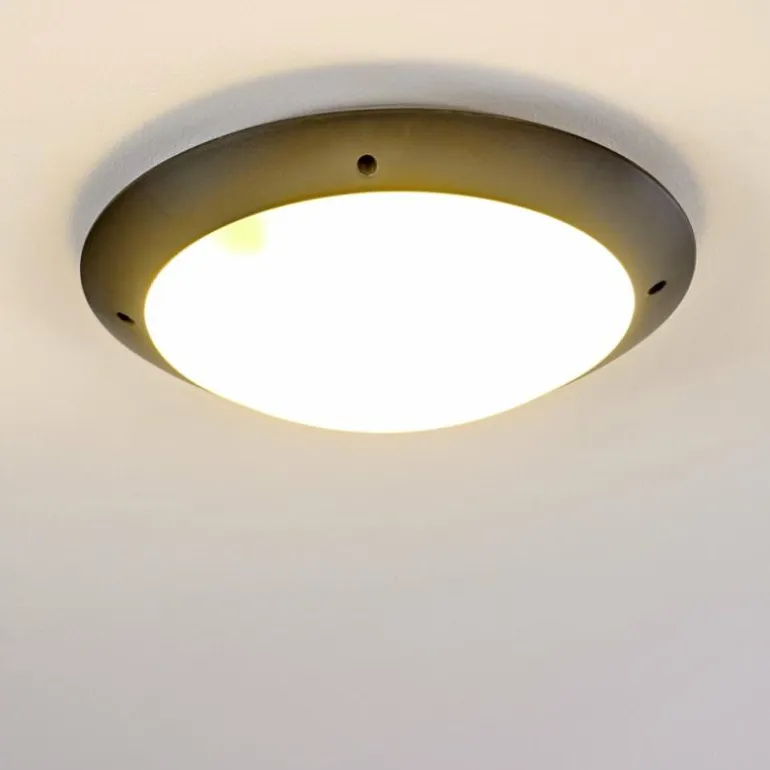 plafonnier extérieur Grafton Anthracite, 2 lumières