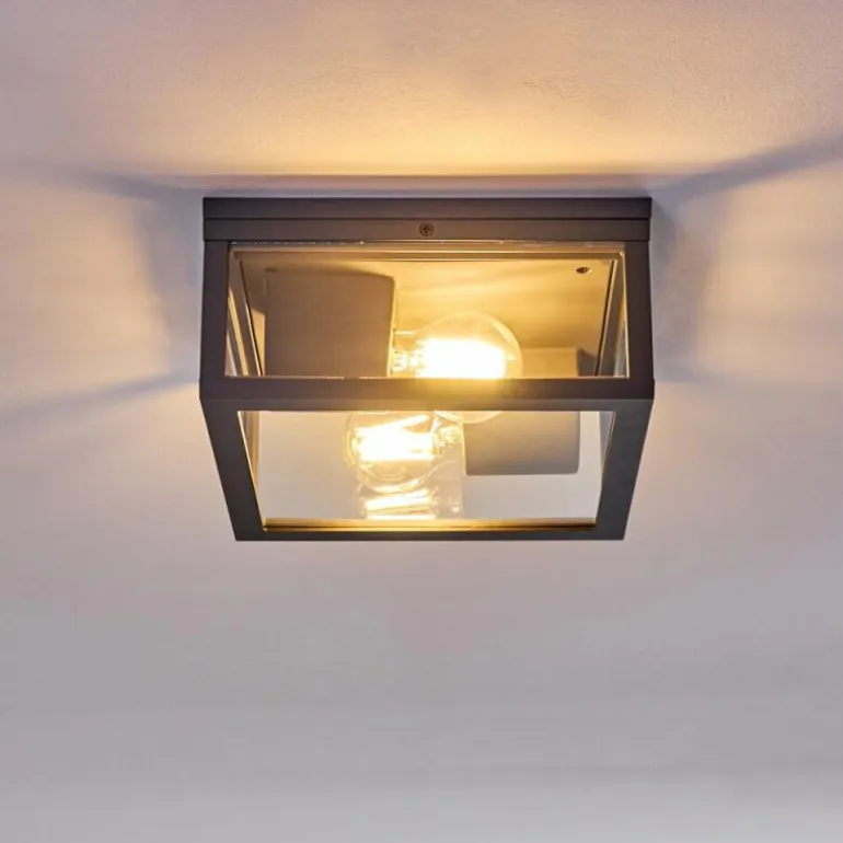 plafonnier extérieur Kiwalik Anthracite, 1 lumière