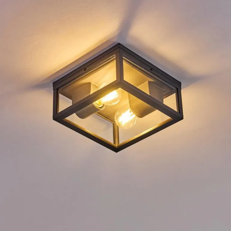 plafonnier extérieur Kiwalik Anthracite, 1 lumière