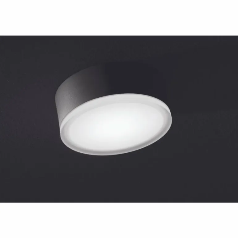 plafonnier extérieur LCD Grasbrunn LED Noir, 1 lumière
