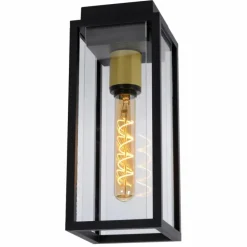 plafonnier extérieur Lucide LAURENS Noir, 1 lumière