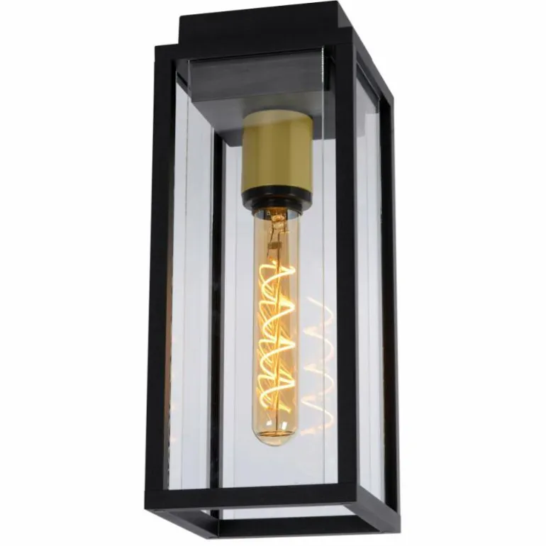 plafonnier extérieur Lucide LAURENS Noir, 1 lumière