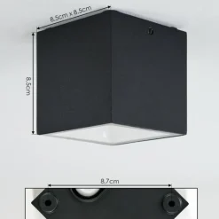 plafonnier extérieur Spidern LED Blanc, 1 lumière