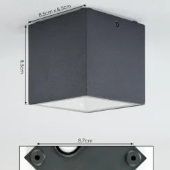 plafonnier extérieur Spidern LED Anthracite, Blanc, 1 lumière