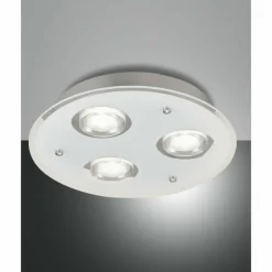 Plafonnier Fabas Luce Bali LED Argenté, 3 lumières