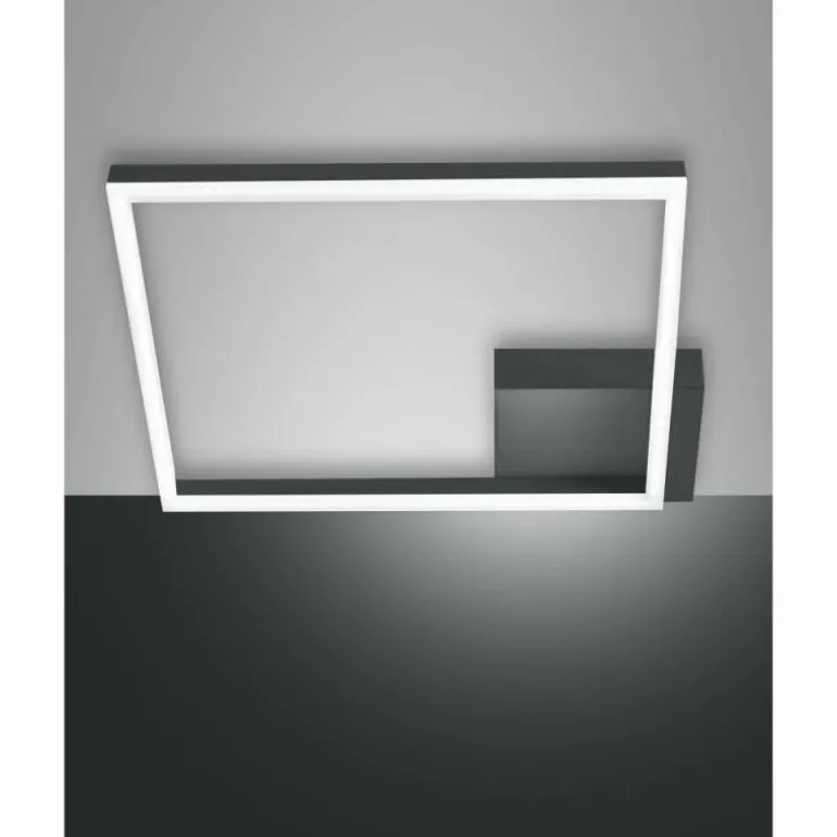 Plafonnier Fabas Luce Bard LED Anthracite, 1 lumière