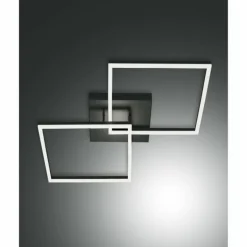 Plafonnier Fabas Luce Bard LED Anthracite, 1 lumière