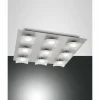 Plafonnier Fabas Luce Desus LED Nickel mat, 9 lumières