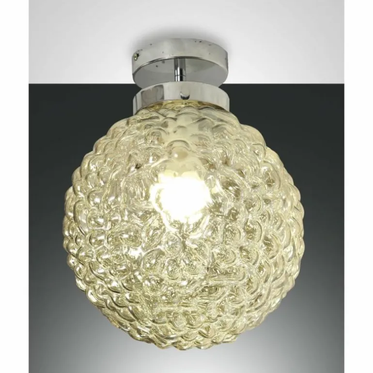 Plafonnier Fabas Luce Ego Chrome, 1 lumière
