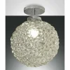 Plafonnier Fabas Luce Ego Chrome, 1 lumière