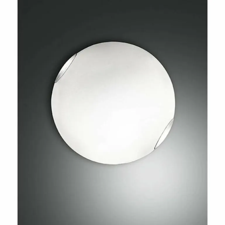 Plafonnier Fabas Luce FOX Nickel mat, 2 lumières