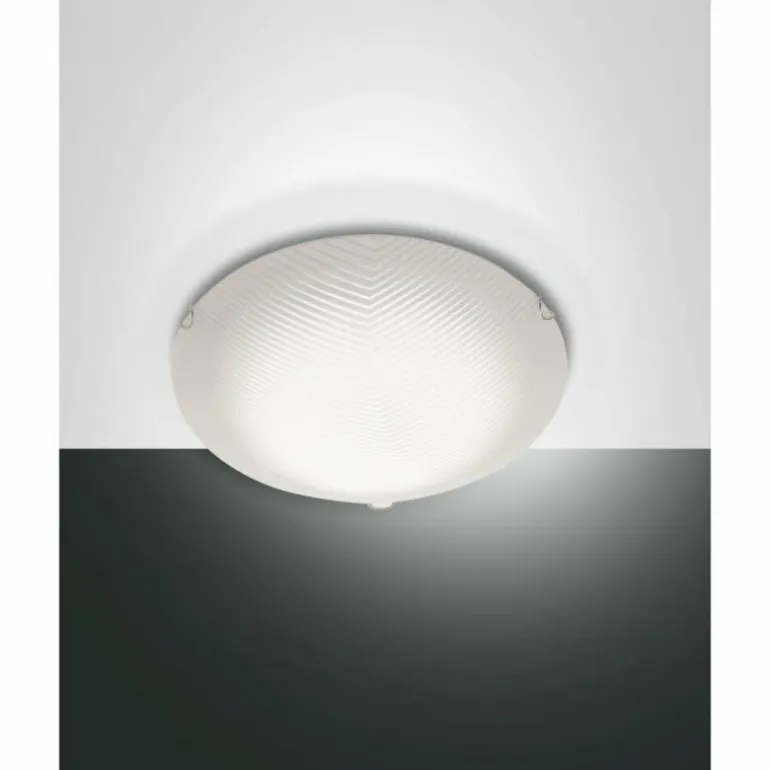 Plafonnier Fabas Luce Gera LED Blanc, 1 lumière